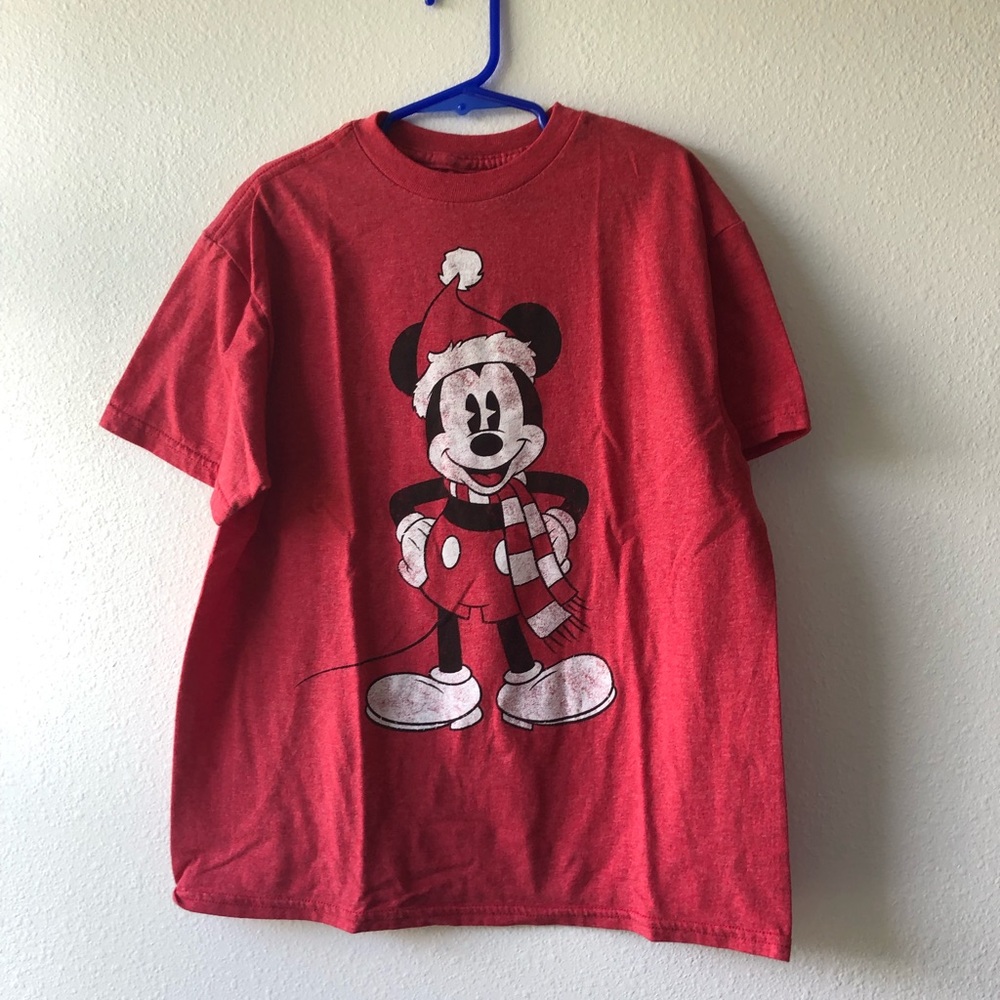 Christmas Mickey Mouse T-shirt Sz S